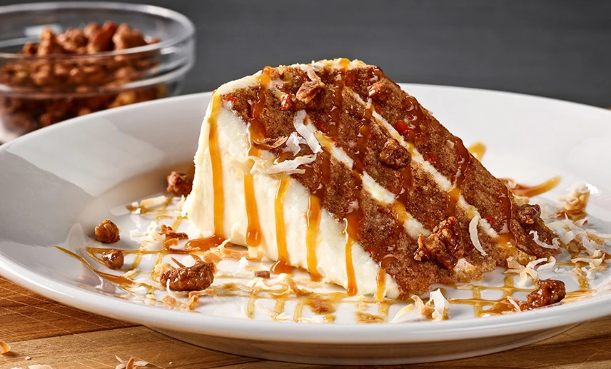 Cheddars Menu CARROT CAKE