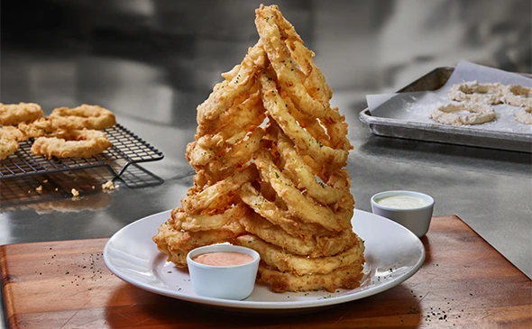 Cheddars Menu HOMEMADE ONION RINGS