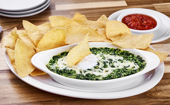 cheddars spinach dip menu